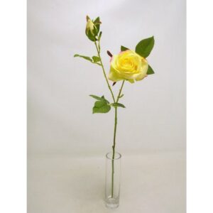 RAMO ROSA E BOCCIOLO 60 CM  giallo (Cod. 37366-04)