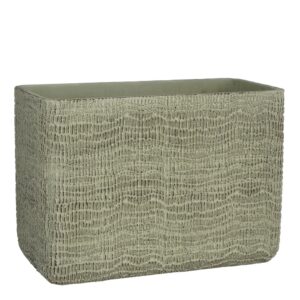 VASO SIRI RETTANGOLARE 28X14 H20 CM verde-chiaro (Cod. 36267-02)