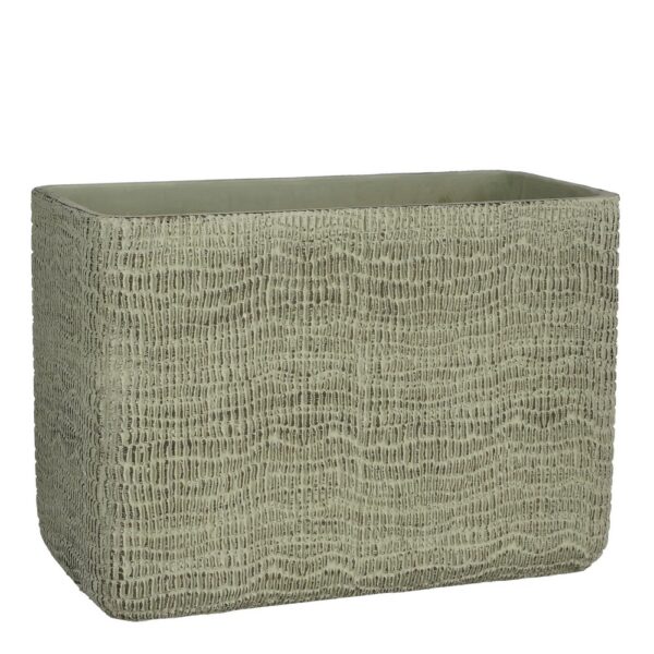 VASO SIRI RETTANGOLARE 28X14 H20 CM verde-chiaro (Cod. 36267-02)