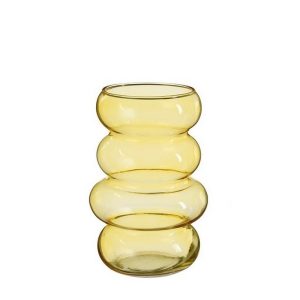 VASO VETRO BALLO H 18 D 11 CM giallo (Cod. 36354-01)