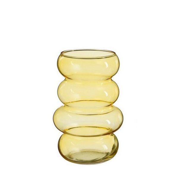 VASO VETRO BALLO H 18 D 11 CM giallo (Cod. 36354-01)