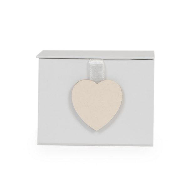 SCATOLA QUADRATA VALENTINO 8,5X8,5 H6,5 CM bianco (Cod. 37527-02)