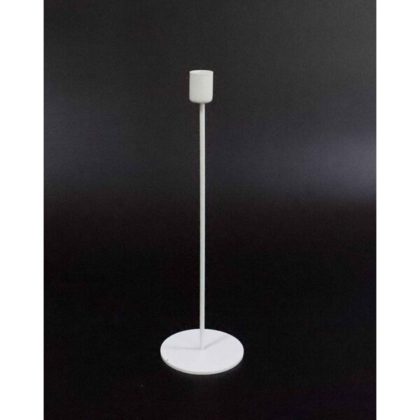 CANDELIERE METALLO H35 CM bianco (Cod. 37491-01)