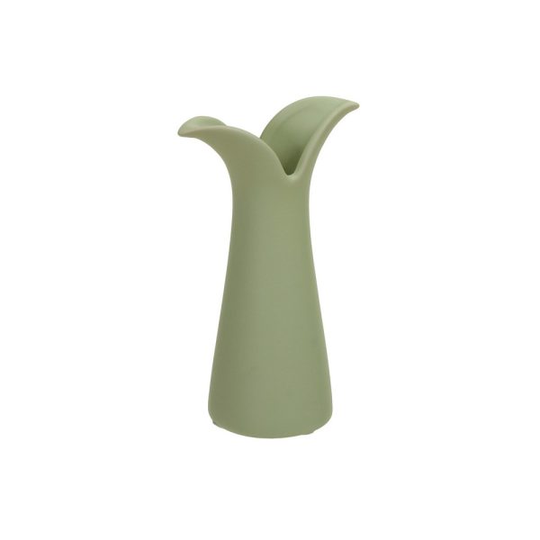 VASO GRES 10X6 H15,5 CM verde (Cod. 37552-01)