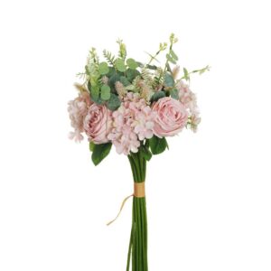 MAZZO ROSA-ORTENSIA-EUCALYPTO 53 CM rosa (Cod. 37468-03)