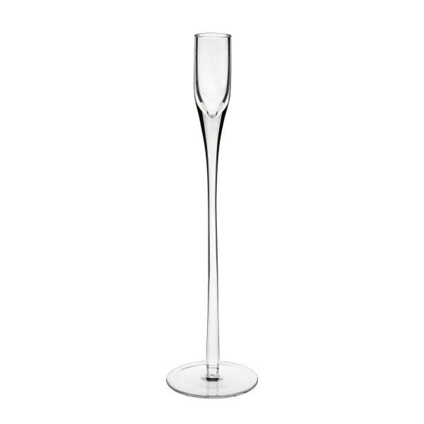 PORTACANDELA VETRO H 30 CM  (Cod. 37623-01)