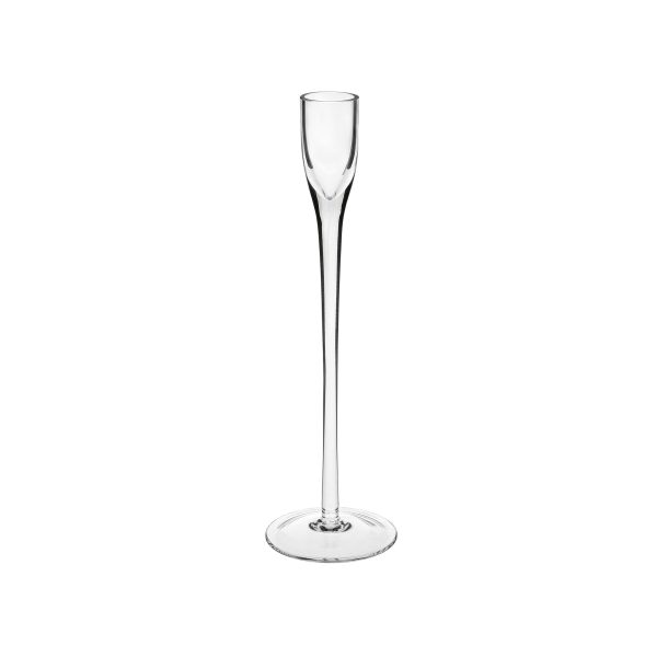 PORTACANDELA VETRO H 25 CM  (Cod. 37624-01)