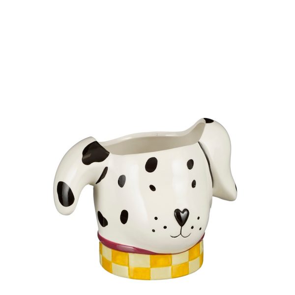 VASO FUNNY DOG 20X16 H16 CM  bianco (Cod. 37476-01)