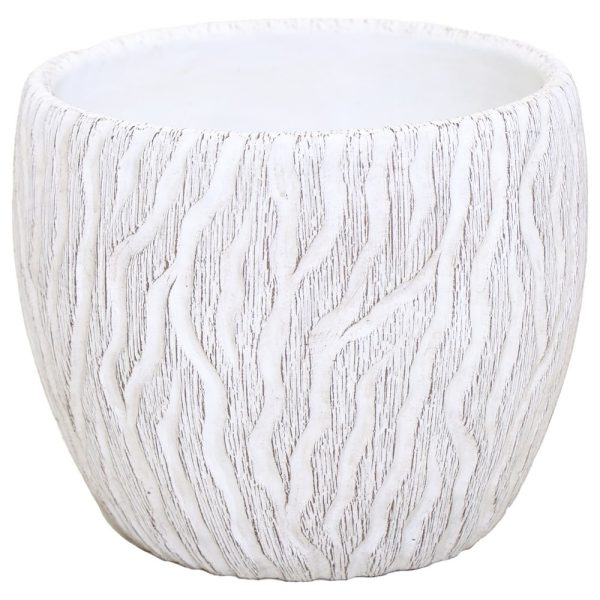 VASO OAK D 13,5 H 11,5 CM bianco (Cod. 37782-02)
