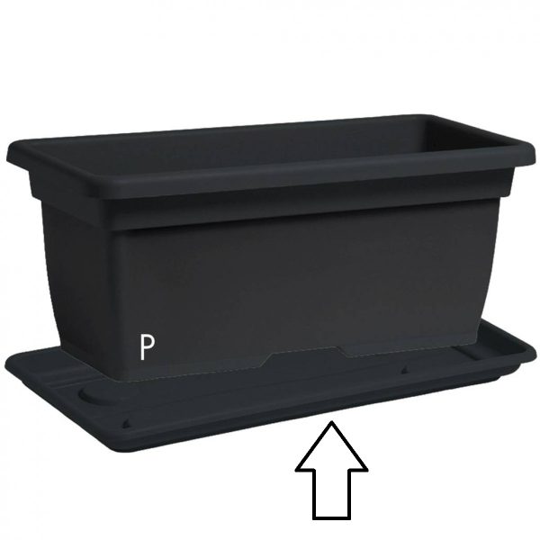 SOTTOCASSETTA MEGA CM 80 (PER CASSETTONE COD 37729) antracite (Cod. 36912-01)