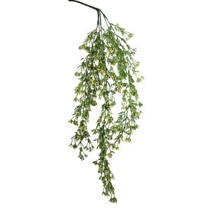 RAMO VERDE CON BACCHE 80 CM crema- (Cod. 37585-02)