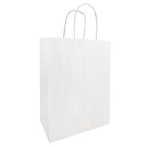 BORSE CARTA 23X12 H30 CM 50PZ  bianco (Cod. 35748-01)