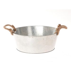 CIOTOLA MELBA CON MANICI D 30 H 11,5 CM grigio (Cod. 37534-01)