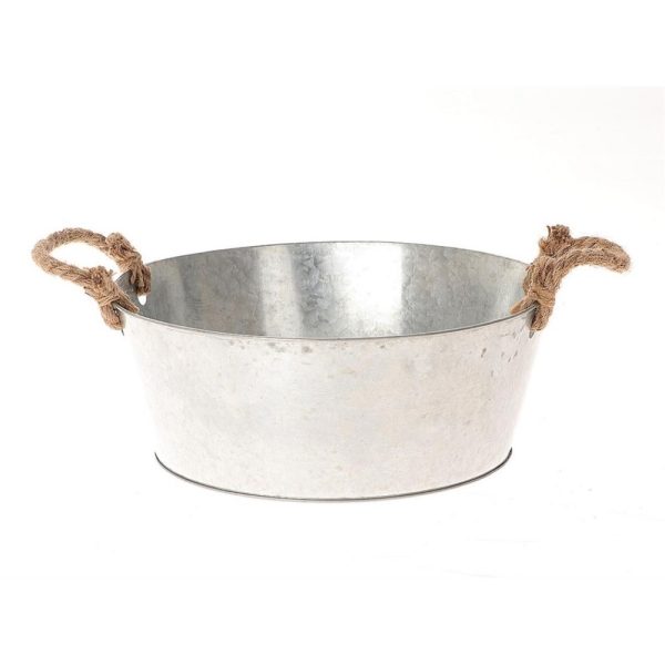 CIOTOLA MELBA CON MANICI D 30 H 11,5 CM grigio (Cod. 37534-01)