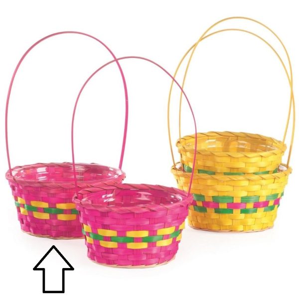 SET 2 CESTO CON MANICO DA D17 H9 A D19 H9,5 CM fucsia (Cod. 37033-01)