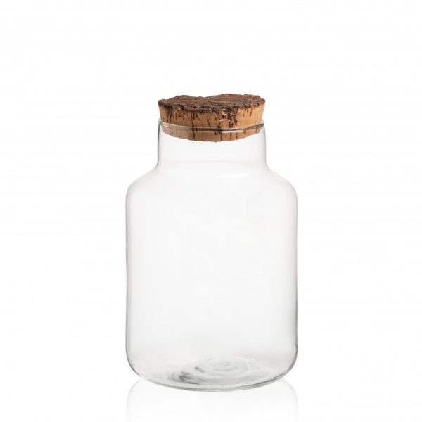 TERRARIUM NATURE H25 D17 CON TAPPO SUGHERO  (Cod. 37645-01)