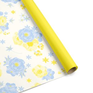 BOB. TO50 FLORAL H100 X 25 MT giallo-azzurro (Cod. 37609-03)