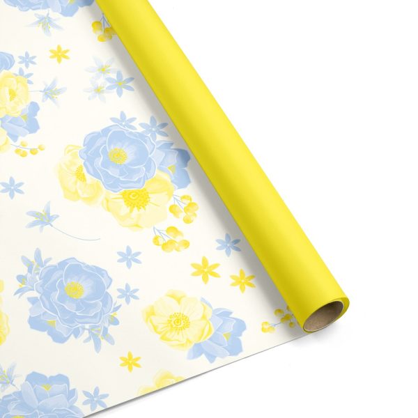 BOB. TO50 FLORAL H100 X 25 MT giallo-azzurro (Cod. 37609-03)
