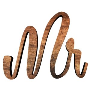 MAXI "MR" IN LEGNO 33XH27 CM SPESSORE 25 MM  (Cod. 37565-01)