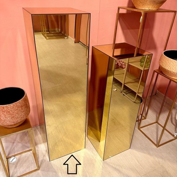 COLONNA PLEXI SPECCHIO ORO  29X29 H100 CM  (Cod. 37571-01)