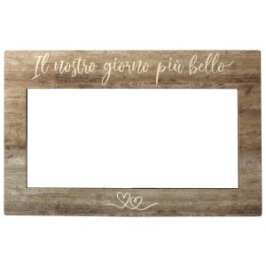 CORNICE IN LEGNO PER PHOTO BOOTH 60X90 CM  (Cod. 37540-01)