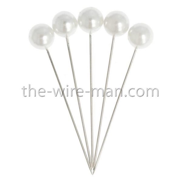 SPILLI PERLE 60MM D10MM 50PZ. bianco (Cod. 30528-13)