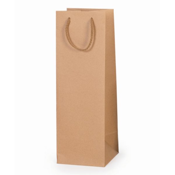 10 PZ. CHAMPAGNE BAG SENZA FINESTRA 13X13X39 CM   kraft (Cod. 37765-01)