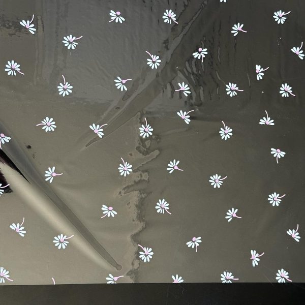 FOGLI CELLOPHANE TRASP. STAMPATO 30MY CM 100X130 50PZ carmen-rosa (Cod. 106-07)