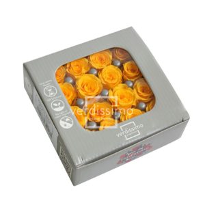 BOX TESTE DI ROSA DIAM. 2,5-3 CM PRINCESS PZ.16 giallo (Cod. 8332-04)