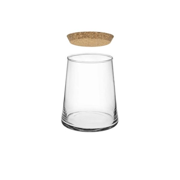 VASO VETRO TAPPO SUGHERO H20 D16 CM  (Cod. 36888-01)