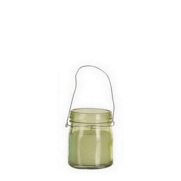 CANDELA IN VASETTO COLORATO - H8 D6,5 cm giallo (Cod. 28162-02)