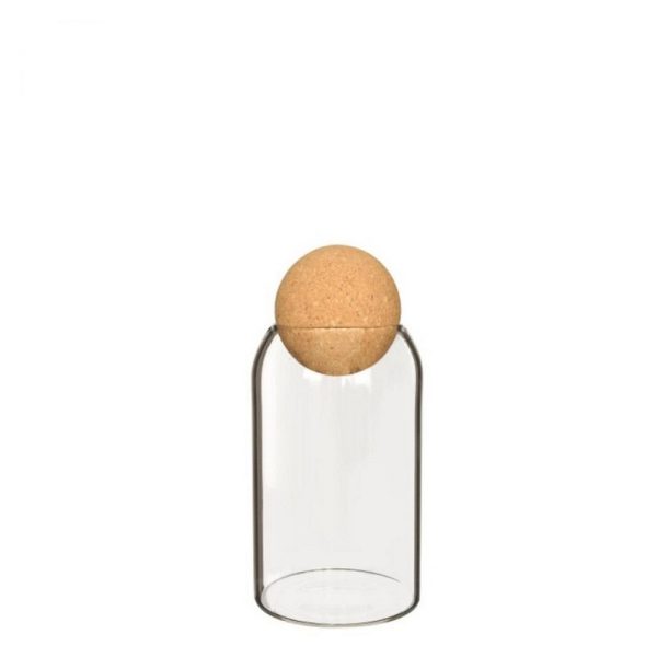 TERRARIUM VETRO SIENNA D.8,5 H.19 CM TAPPO SUGHERO  (Cod. 37937-01)