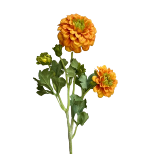 DAHLIA 4 FIORI REAL TOUCH 52 CM arancione (Cod. 37963-03)