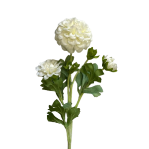DAHLIA 4 FIORI REAL TOUCH 52 CM bianco (Cod. 37963-05)