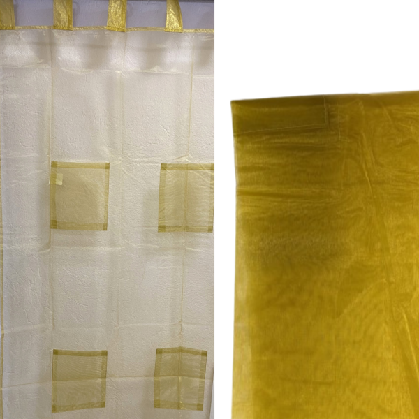 TENDA ORGANZA 110X215 CM oro (Cod. 11466-01)