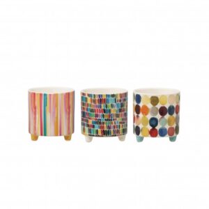 SET 6 PZ CASPO' MULTICOLOR D.7,3 H7,7 CM  (Cod. 37964-01)