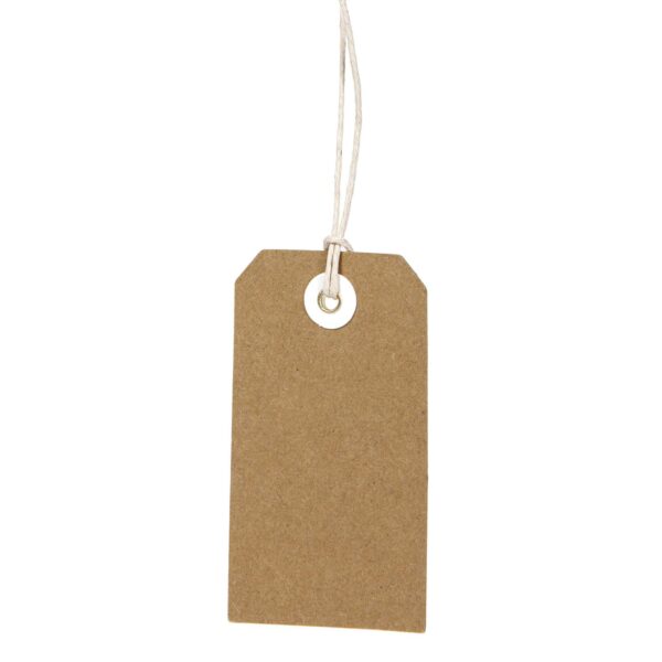 ETICHETTA IN CARTONCINO 48 PZ. CM4,5X8 NATURALE  (Cod. 30217-01)