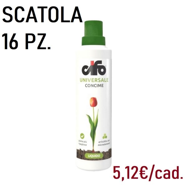 CIFO CONCIME LIQUIDO UNIVERSALE ML.1000 SCATOLA 16 PZ.  (Cod. 37999-01)