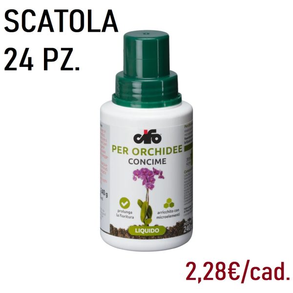 CIFO CONCIME LIQUIDO PER ORCHIDEE ML. 200 SCATOLA 24 PZ.  (Cod. 38011-01)