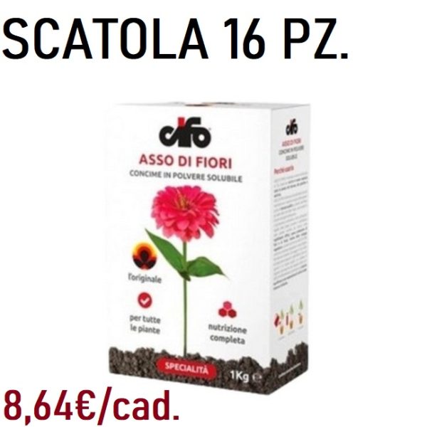 CIFO ASSO DI FIORI CONC. FERT. 1 KG SCATOLA 16 PZ.  (Cod. 37997-01)