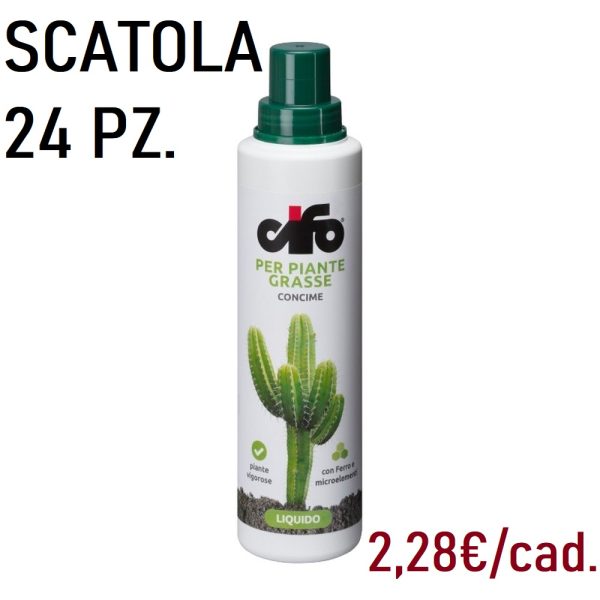 CIFO CONCIME LIQ. PIANTE GRASSE ML.200 SCATOLA 24 PZ.  (Cod. 38003-01)