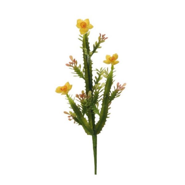 EUPHORBIA C/FIORI 36CM giallo (Cod. 31232-01)