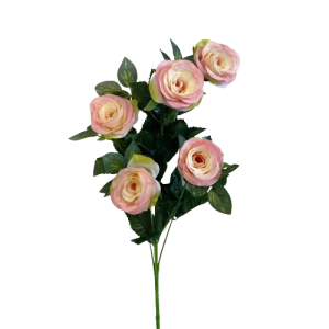 RAMO ROSA 5 FIORI 80CM rosa-bianco (Cod. 34945-05)