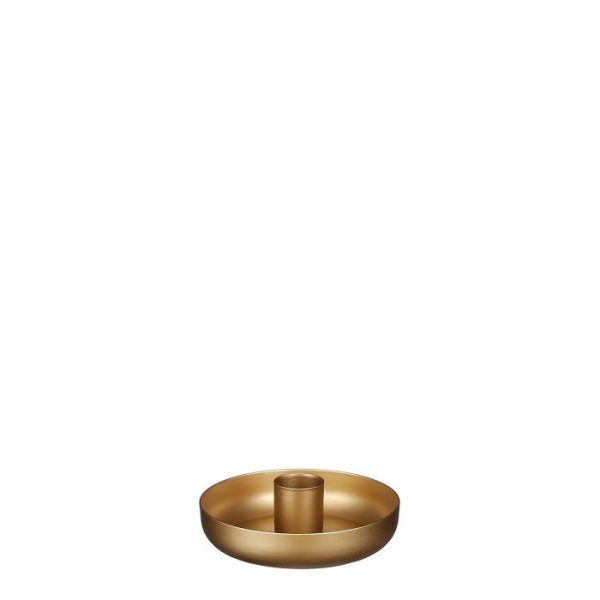 PORTACANDELA COAST H.2 D.9 CM oro (Cod. 38198-02)