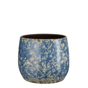 VASO ANTICA ROTONDO - H20 D25,5 CM blu (Cod. 37678-02)