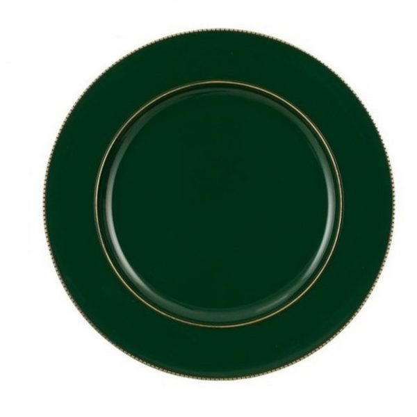 PIATTO MILA DECORATION D33 CM verde (Cod. 38220-02)