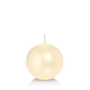 SET 6 PZ. CANDELA SFERICA D.8 CM crema (Cod. 38097-02)