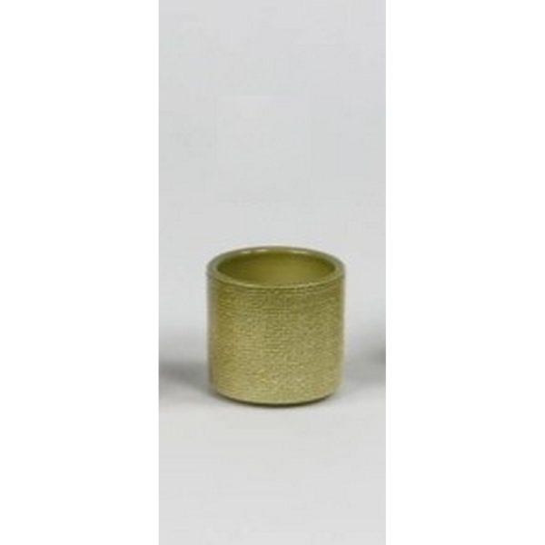 PORTAVASO CERAMICA LUCIDO PER VASO D.6 CM verde-oliva (Cod. 38150-01)