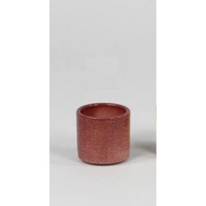 PORTAVASO CERAMICA LUCIDO PER VASO D.6 CM rosso (Cod. 38150-04)