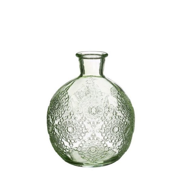 BOTTIGLIETTA VETRO BOLOGNA D.9,5 H.12 CM verde (Cod. 38373-02)